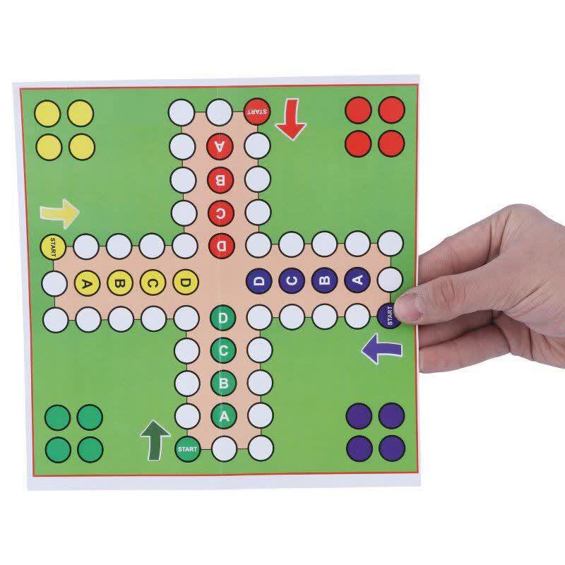 بازی فکری منچ و مارپله مقوایی 22×22 سانتی متر شایان تویز
