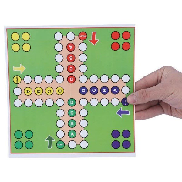 بازی فکری منچ و مارپله مقوایی 22×22 سانتی متر شایان تویز