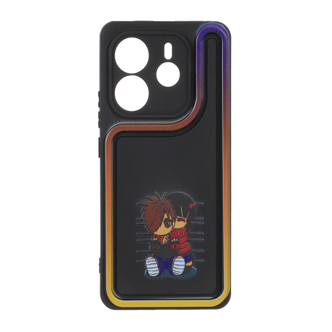 قاب Solid Case منحنی LUCKY طرح دار Xiaomi Redmi Note 14 4G - کد 298