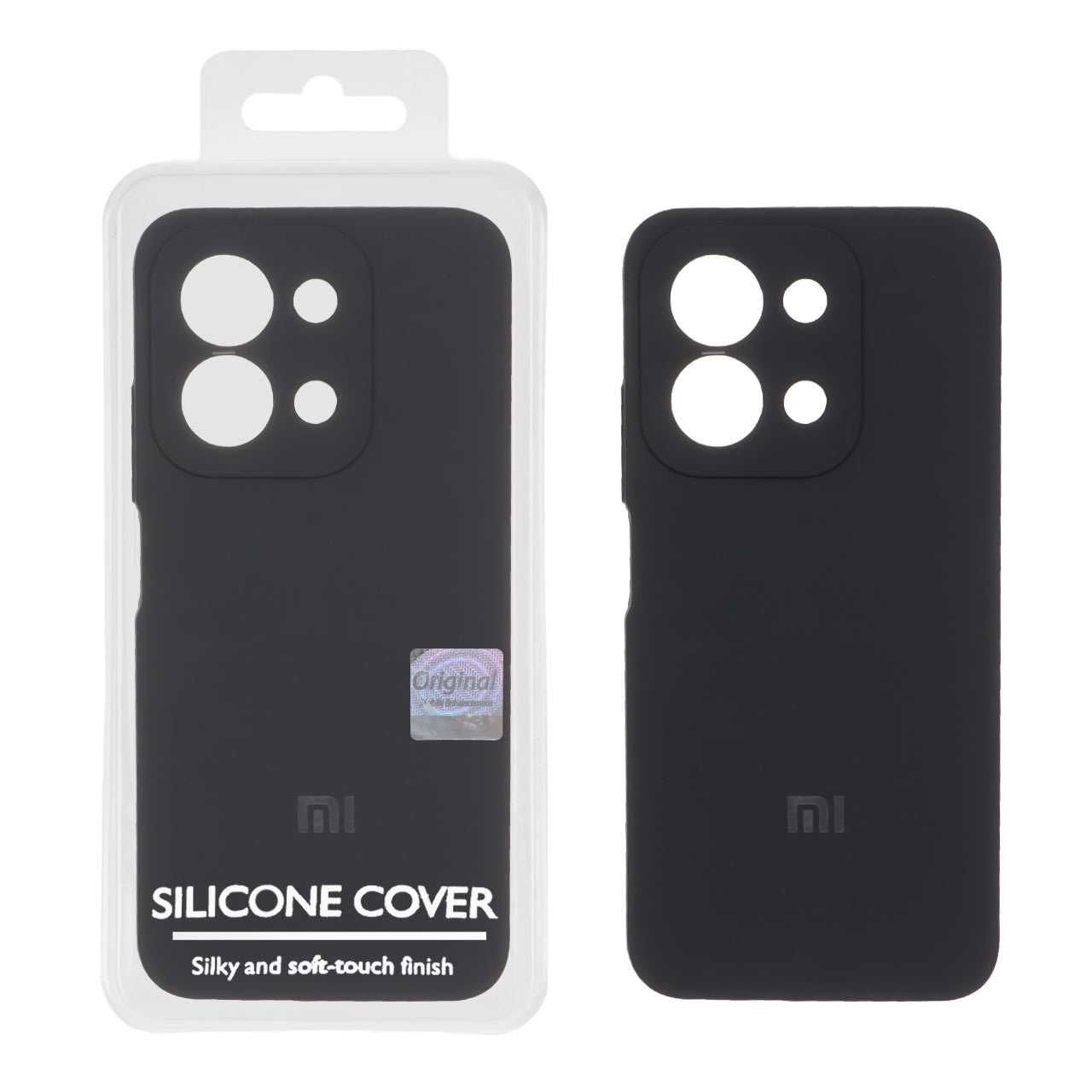 قاب سیلیکونی پاک کنی اورجینال Master Quality مدل Xiaomi Redmi 15C / Poco C85 - مشکی (پک دار)