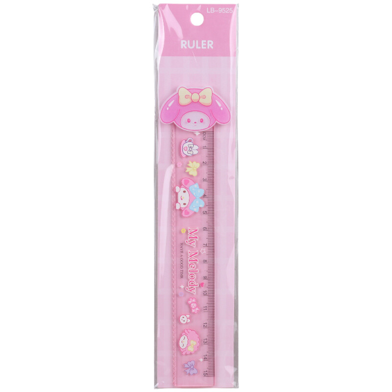 خط کش پلاستیکی طرح عروسکی LB-9525 15cm