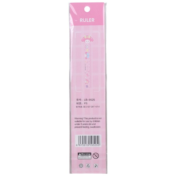 خط کش پلاستیکی طرح عروسکی LB-9525 15cm