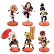 اکشن فیگور طرح Naruto پایه قرمز بسته 6 عددی کد 1751