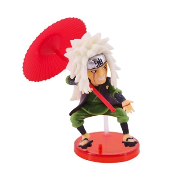 اکشن فیگور طرح Naruto پایه قرمز بسته 6 عددی کد 1751
