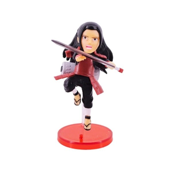 اکشن فیگور طرح Naruto پایه قرمز بسته 6 عددی کد 1751