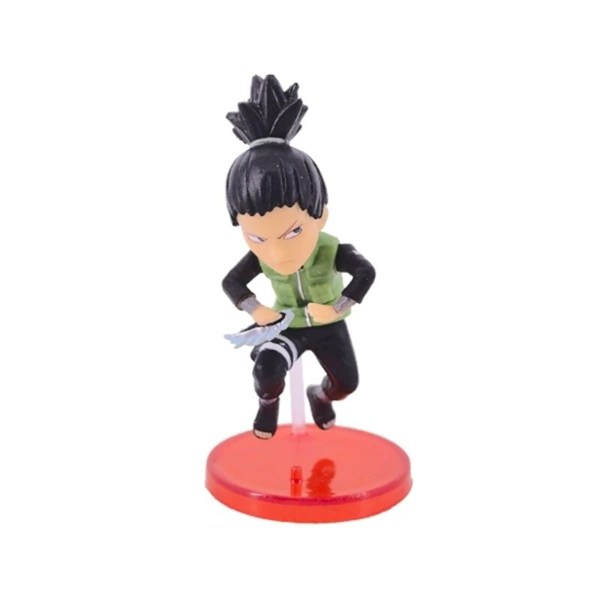 اکشن فیگور طرح Naruto پایه قرمز بسته 6 عددی کد 1751