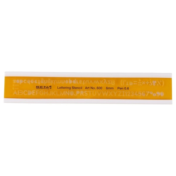 شابلون حروف و اعداد لاتین Sena Art No.600 0.6mm
