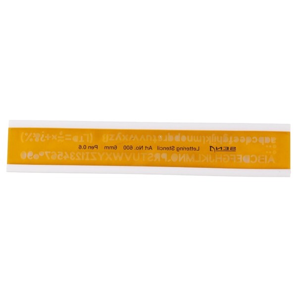 شابلون حروف و اعداد لاتین Sena Art No.600 0.6mm