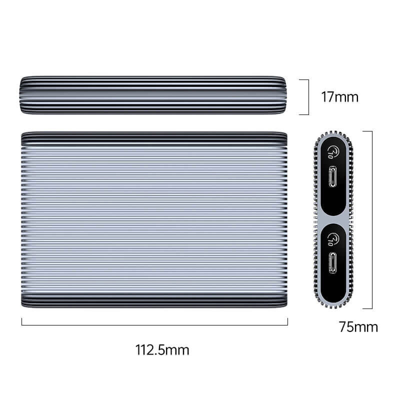 باکس هارد 2 سینی M.2 NVMe SSD اوریکو AM2C3-2N