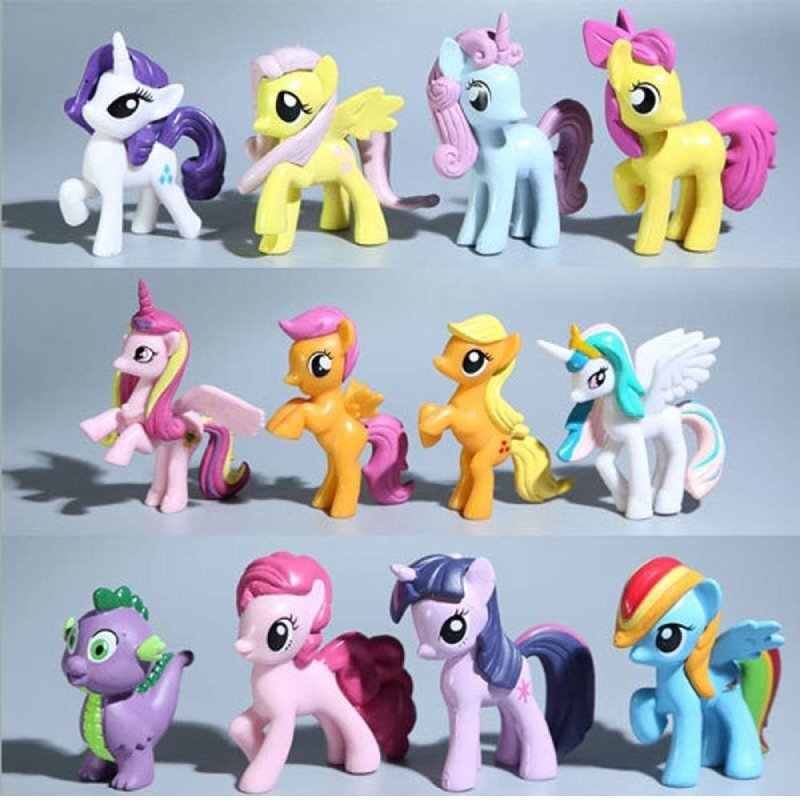 اکشن فیگور طرح My Little Pony کد 1094/2416 بسته 12 عددی