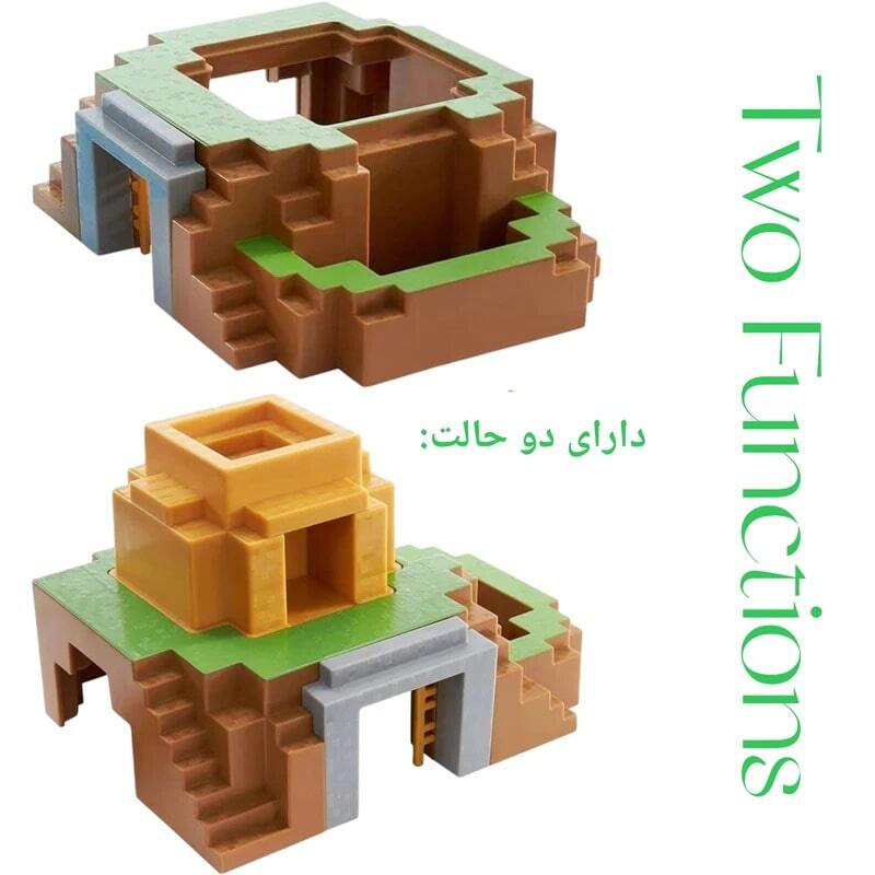 اکشن فیگور ماینکرافت طرح استخر کد 1812 بسته 6 عددی