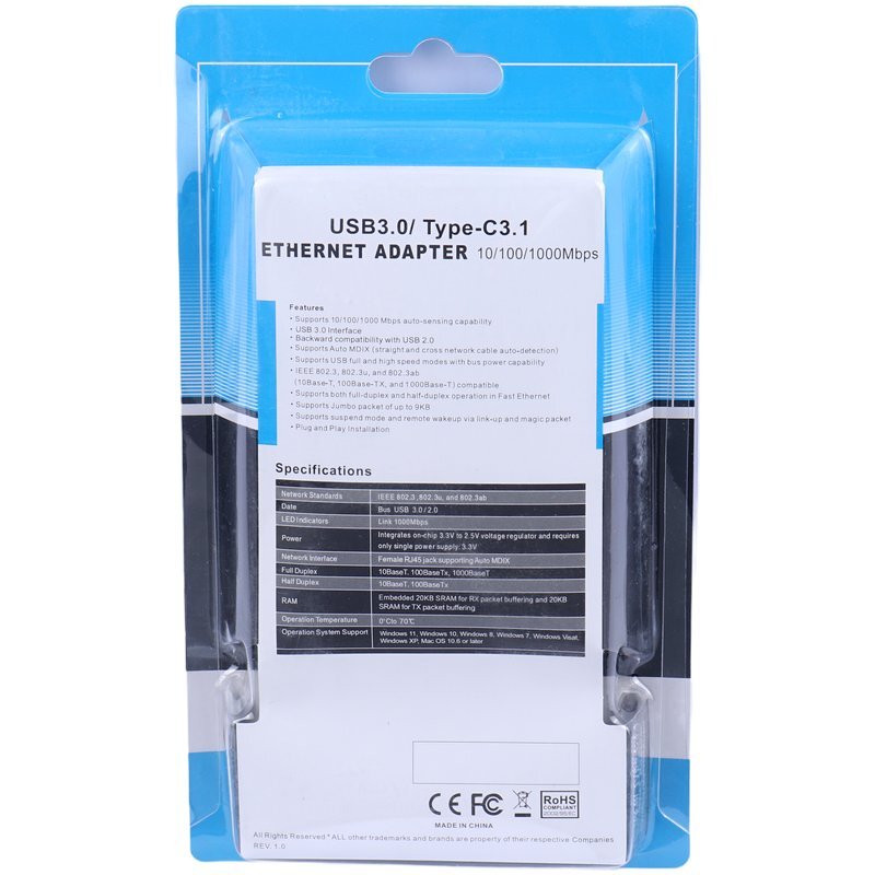 تبدیل USB3.0 به LAN گیگابیت Gigabit