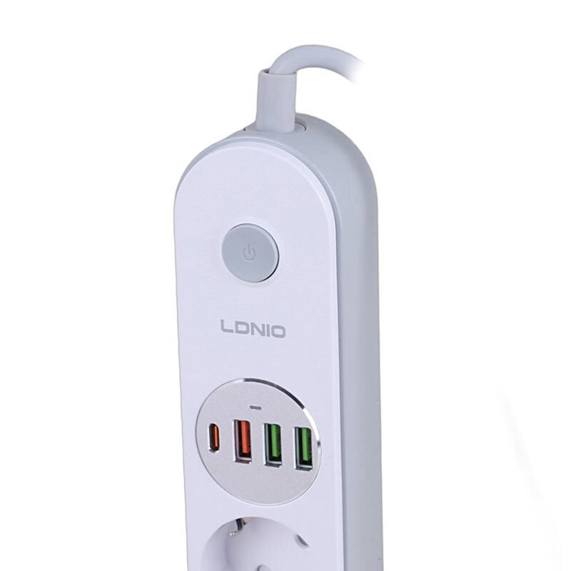 چند راهی 4 خانه الدینیو SE1 با کابل 2 متری + شارژر USB و Type-C