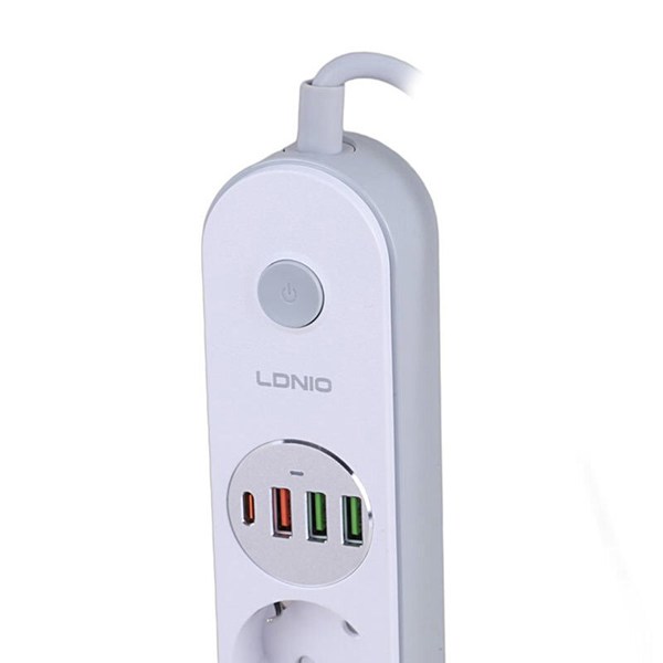 چند راهی 4 خانه الدینیو SE1 با کابل 2 متری + شارژر USB و Type-C