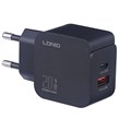 شارژر دیواری 20 وات الدینیو Q1 QC3.0 PD 3A + کابل تایپ سی