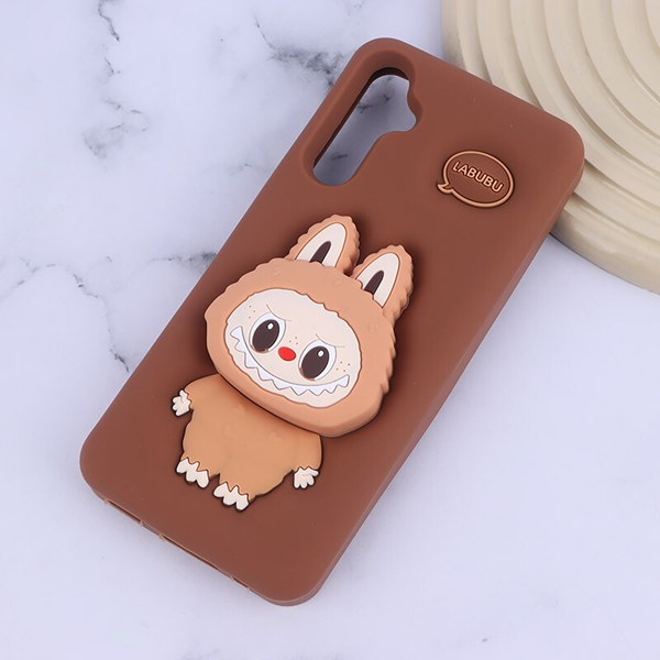 قاب سیلیکونی سامسونگ Galaxy A05s پاپ سوکت دار طرح Labubu