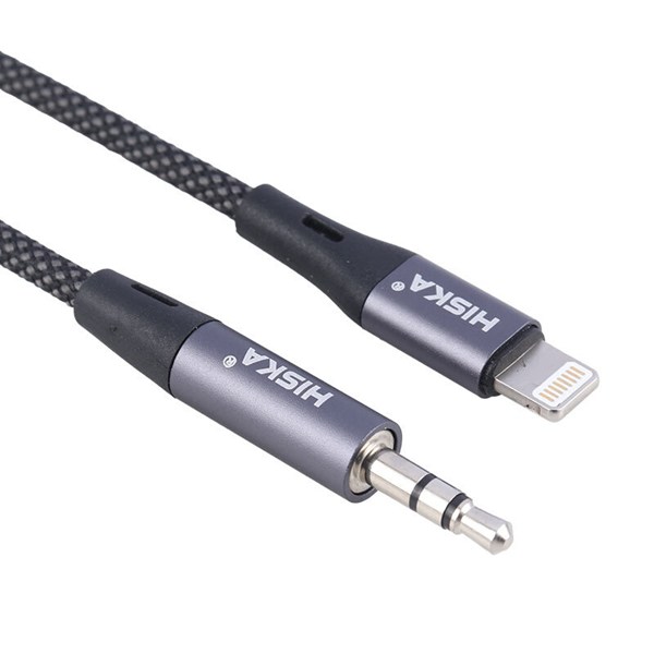 کابل تبدیل Lightning به AUX هیسکا W46 طول 1 متر