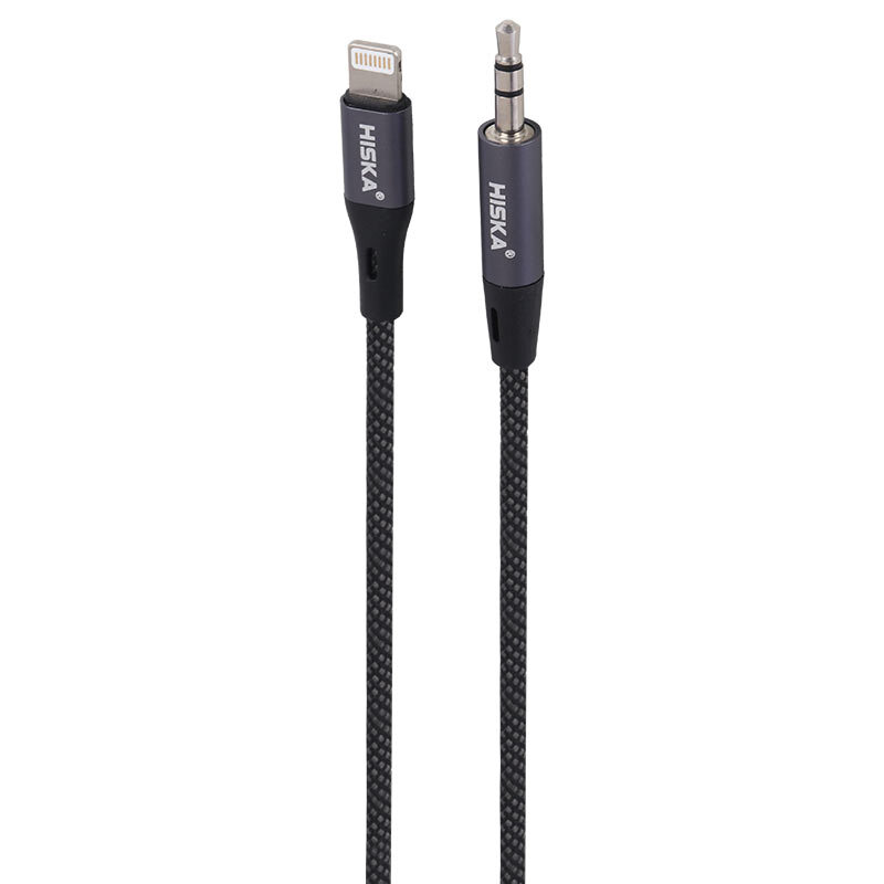 کابل تبدیل Lightning به AUX هیسکا W46 طول 1 متر