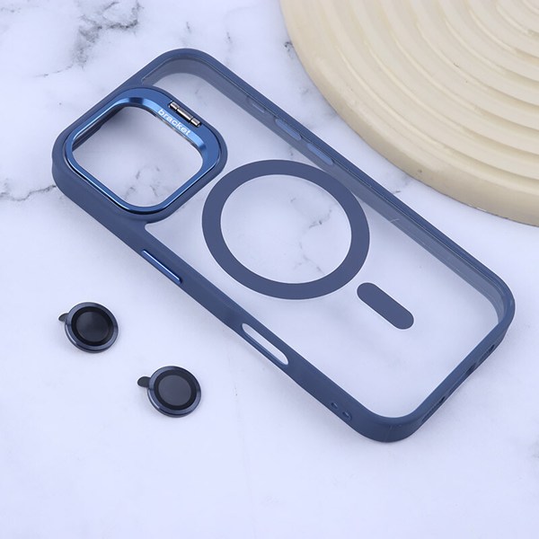 قاب PC مگ سیف Bracket آیفون iPhone 17 استندشو با محافظ لنز رینگی