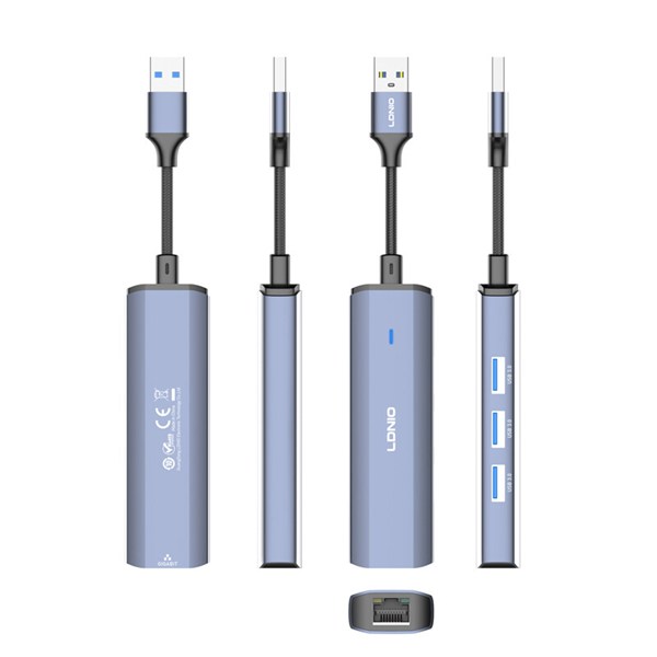هاب 4 پورت USB 3.0 الدینیو DS-124U