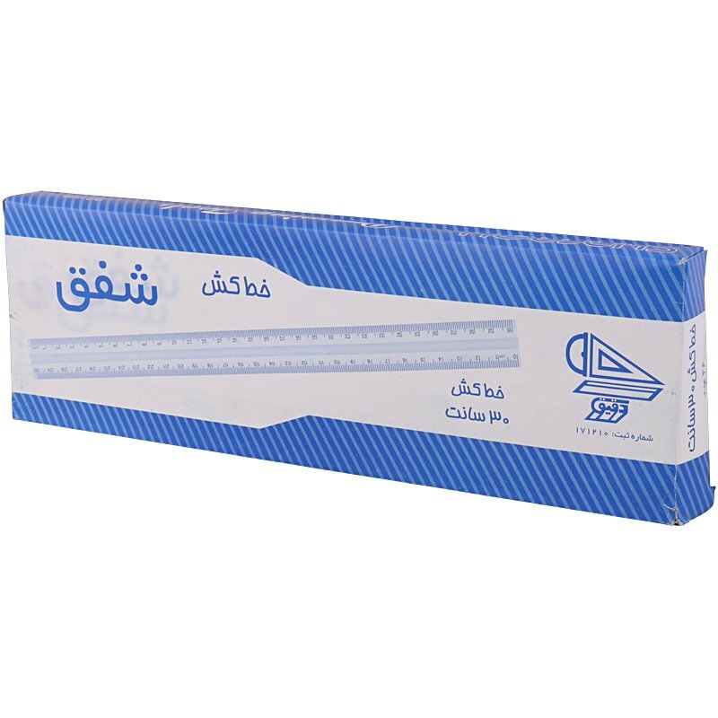 خط کش پلاستیکی شفق Shafagh 30cm