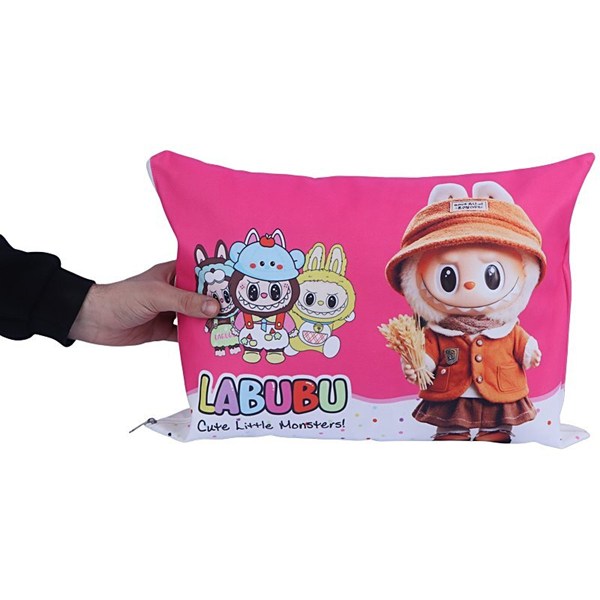 بالش فانتزی پارسام طرح لبوبو سایز 25*36 سانتی متر
