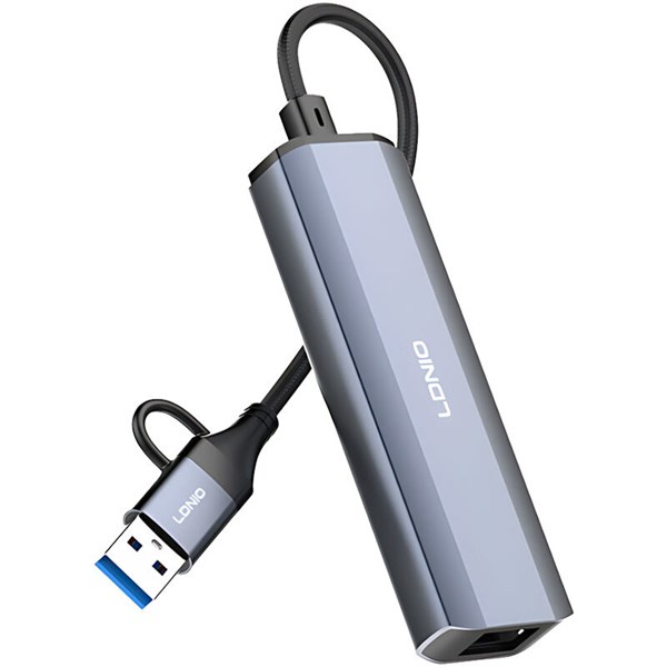 هاب 4 پورت Type-C / USB3.0 الدینیو DS-124UC