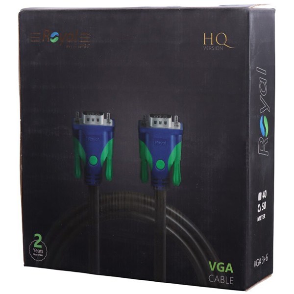 کابل VGA 3+6 رویال Royal طول 50 متر