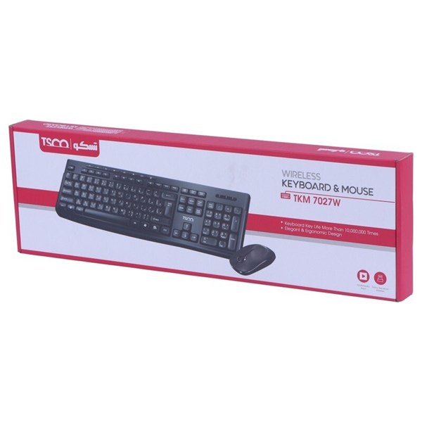 کیبورد و موس بی سیم تسکو TKM 7027W