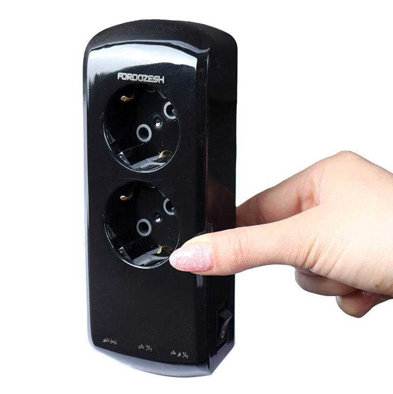 محافظ برق پکیج دیجیتال 2 خانه ارت دار فروزش Lotus LT200DW
