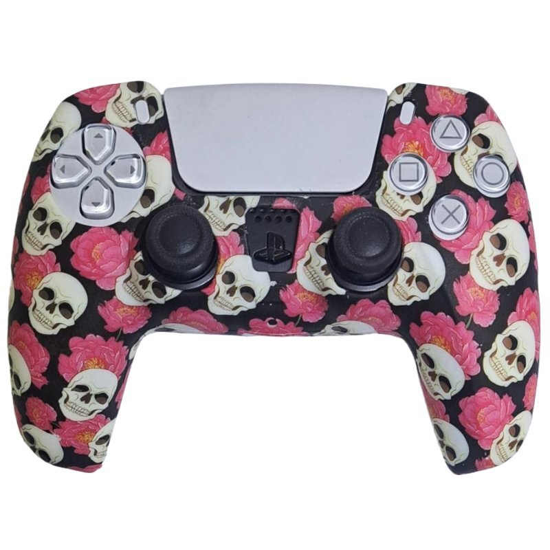 روکش دسته بازی PS5 طرح Flower skull کد 2