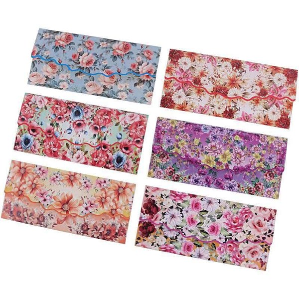 پاکت پول ایندربرد طرح کلاسیک Rose Card 90x190mm