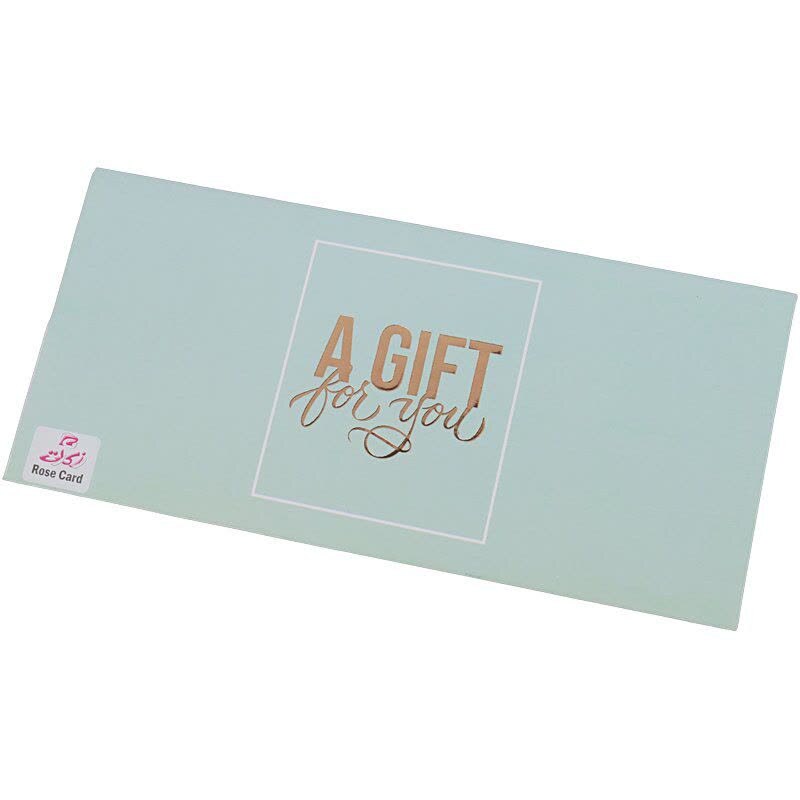 پاکت پول طرح طلاکوب Rose Card 90x190mm
