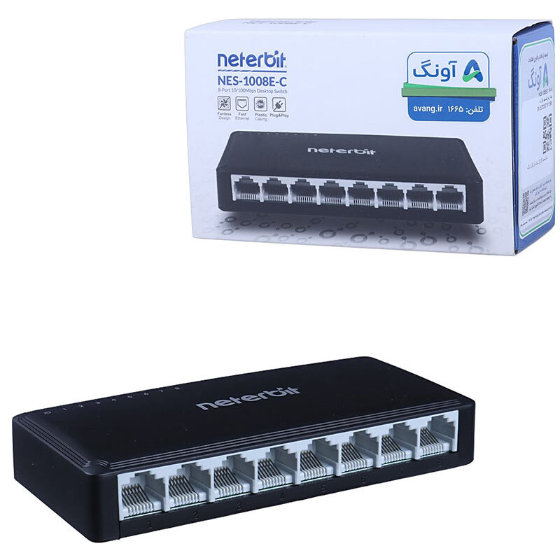 سوییچ 8 پورت نتربیت NES-1008E-C