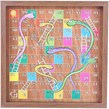 بازی فکری منچ و مارپله چوبی 4 نفره ارمغان تویز