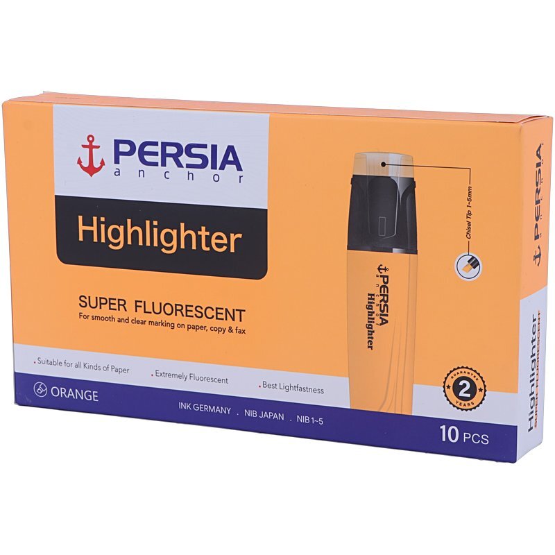 ماژیک هایلایت پرشیا نوک تخت Fluorescent
