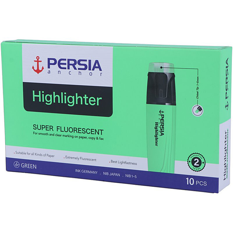 ماژیک هایلایت پرشیا نوک تخت Fluorescent