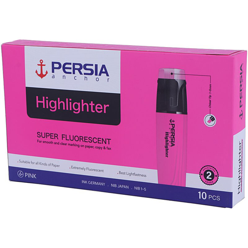 ماژیک هایلایت پرشیا نوک تخت Fluorescent