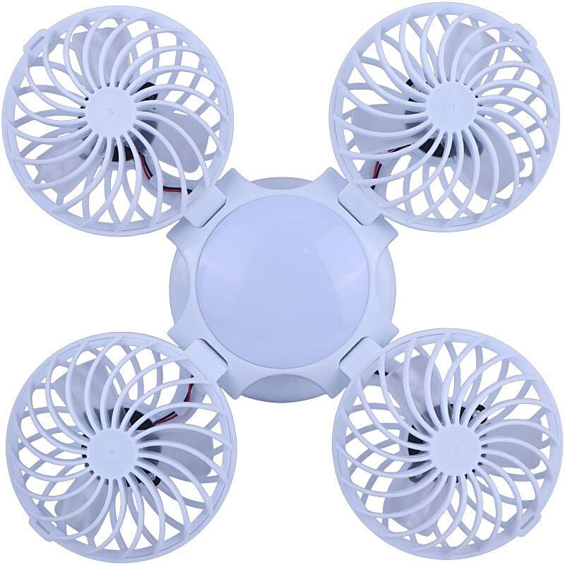 چراغ اضطراری شارژی خورشیدی پنکه ای تاشو Solar Powered 2030