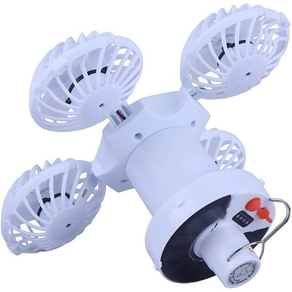 چراغ اضطراری شارژی خورشیدی پنکه ای تاشو Solar Powered 2030