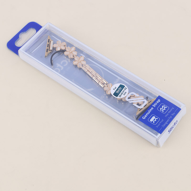 بند اپل واچ فلزی Slicto سایز 38/40/41/42 میلی متری طرح گل بابونه