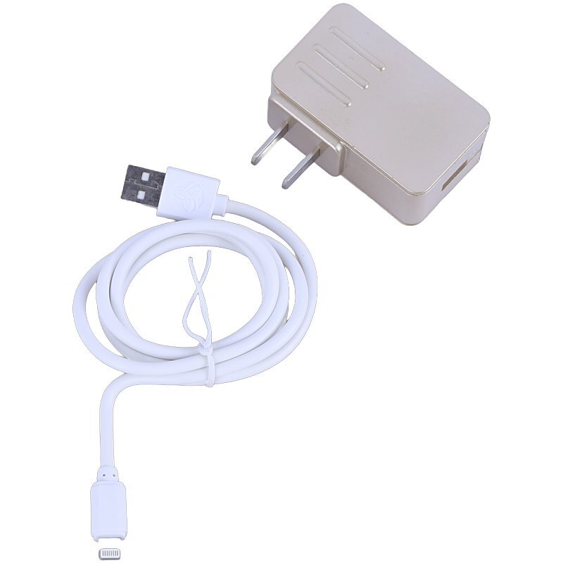 شارژر دیواری 10.6 وات Aopuduo AD-680 2A + کابل آیفونی