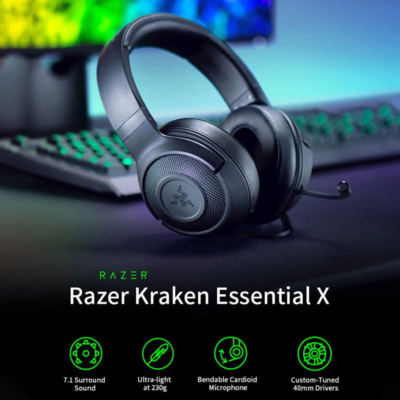 هدست گیمینگ سیم دار Razer Kraken X Essential