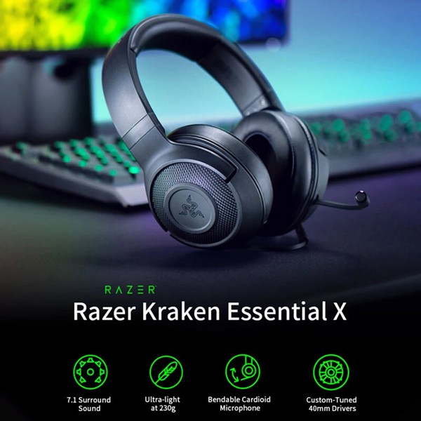 هدست گیمینگ سیم دار Razer Kraken X Essential