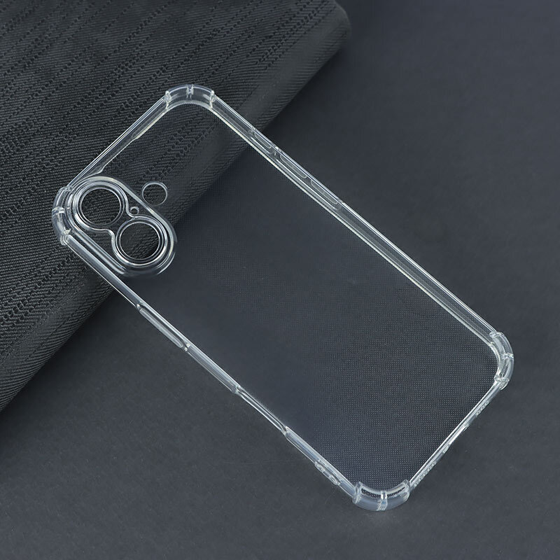 قاب ژله ای ضربه گیر بی رنگ آیفون iPhone 17 محافظ لنزدار