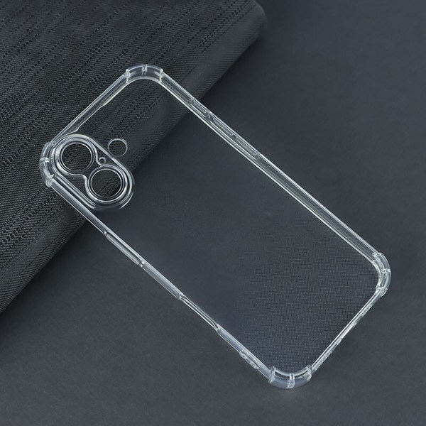 قاب ژله ای ضربه گیر بی رنگ آیفون iPhone 17 محافظ لنزدار
