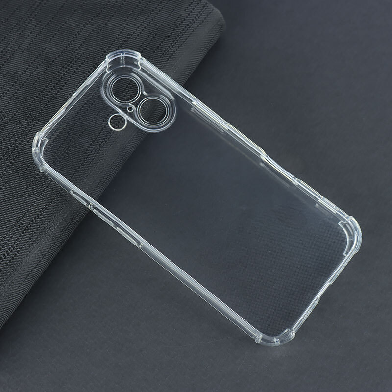 قاب ژله ای ضربه گیر بی رنگ آیفون iPhone 17 محافظ لنزدار