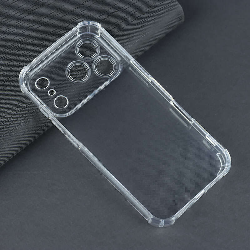 قاب ژله ای ضربه گیر بی رنگ آیفون iPhone 17 Pro محافظ لنزدار