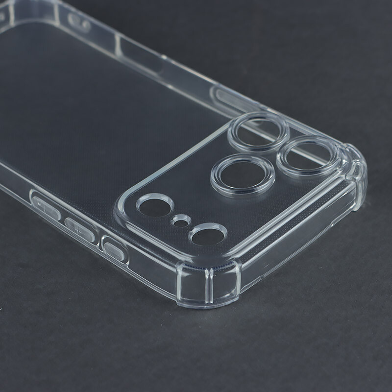 قاب ژله ای ضربه گیر بی رنگ آیفون iPhone 17 Pro محافظ لنزدار