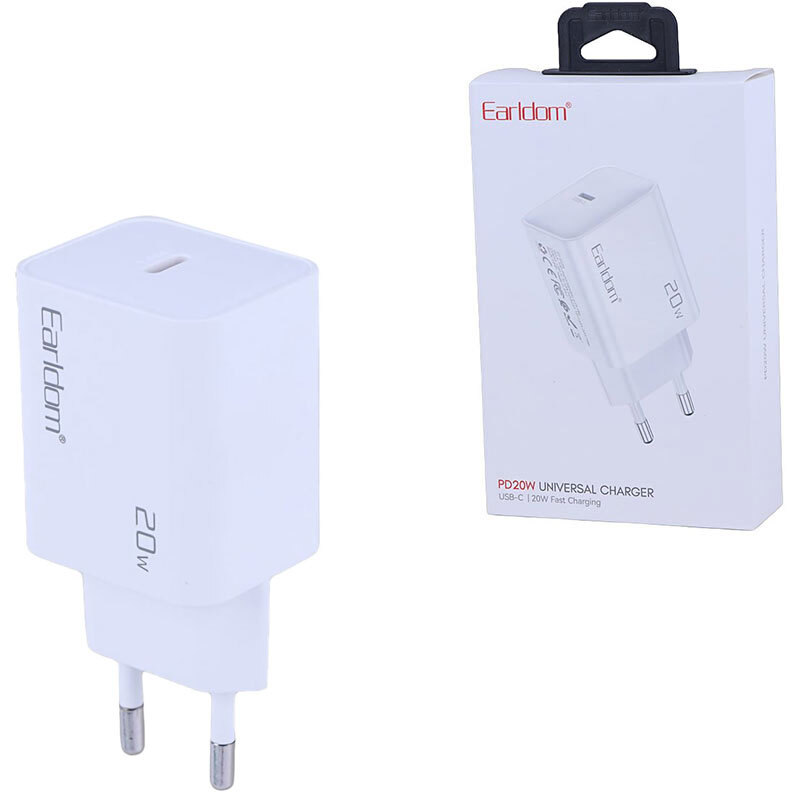 شارژر دیواری 20 وات ارلدام ES-EU54 PD 3A